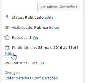 Agendar postagem