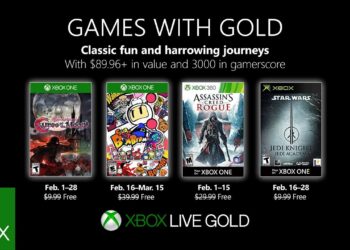 Confira lista de Games With Gold de Fevereiro de 2019