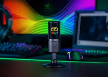 Razer lança o primeiro microfone para streamers do mundo que reage com emoticons às interações do público.