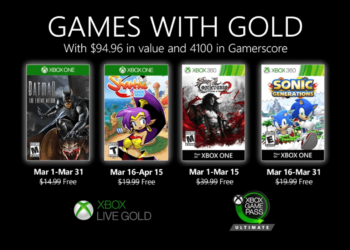 Disponível os primeiros jogos gratuitos da Games With Gold