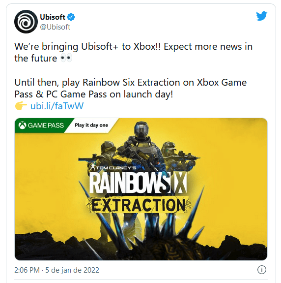 Ubisoft+ Twitter