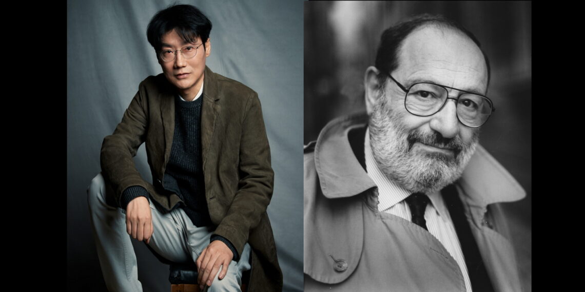 Hwang Dong-hyuk e Umberto Eco. Fonte: IMDB