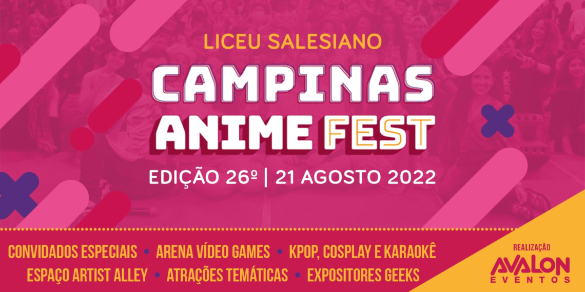 Campinas Anime Fest acontece neste dia 21 de agosto no Liceu Salesiano