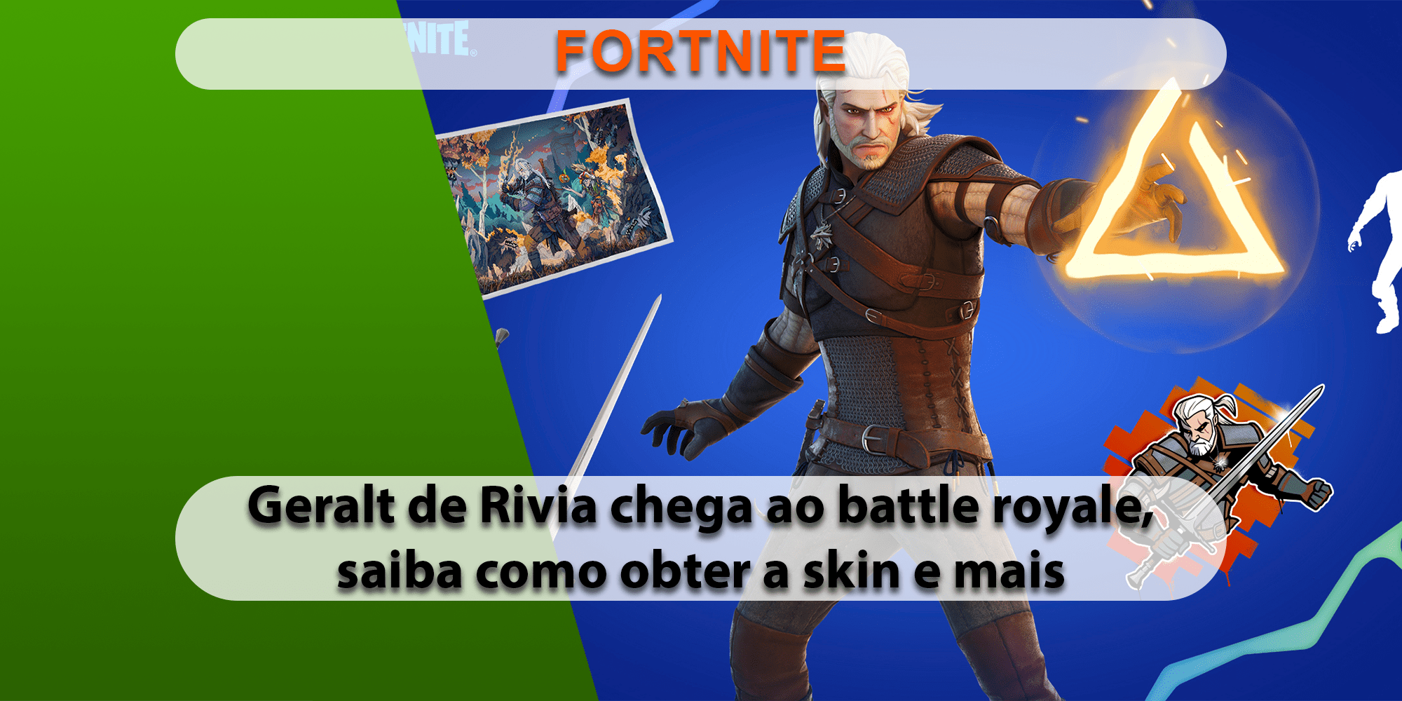 Quando Geralt chegará ao Fortnite?