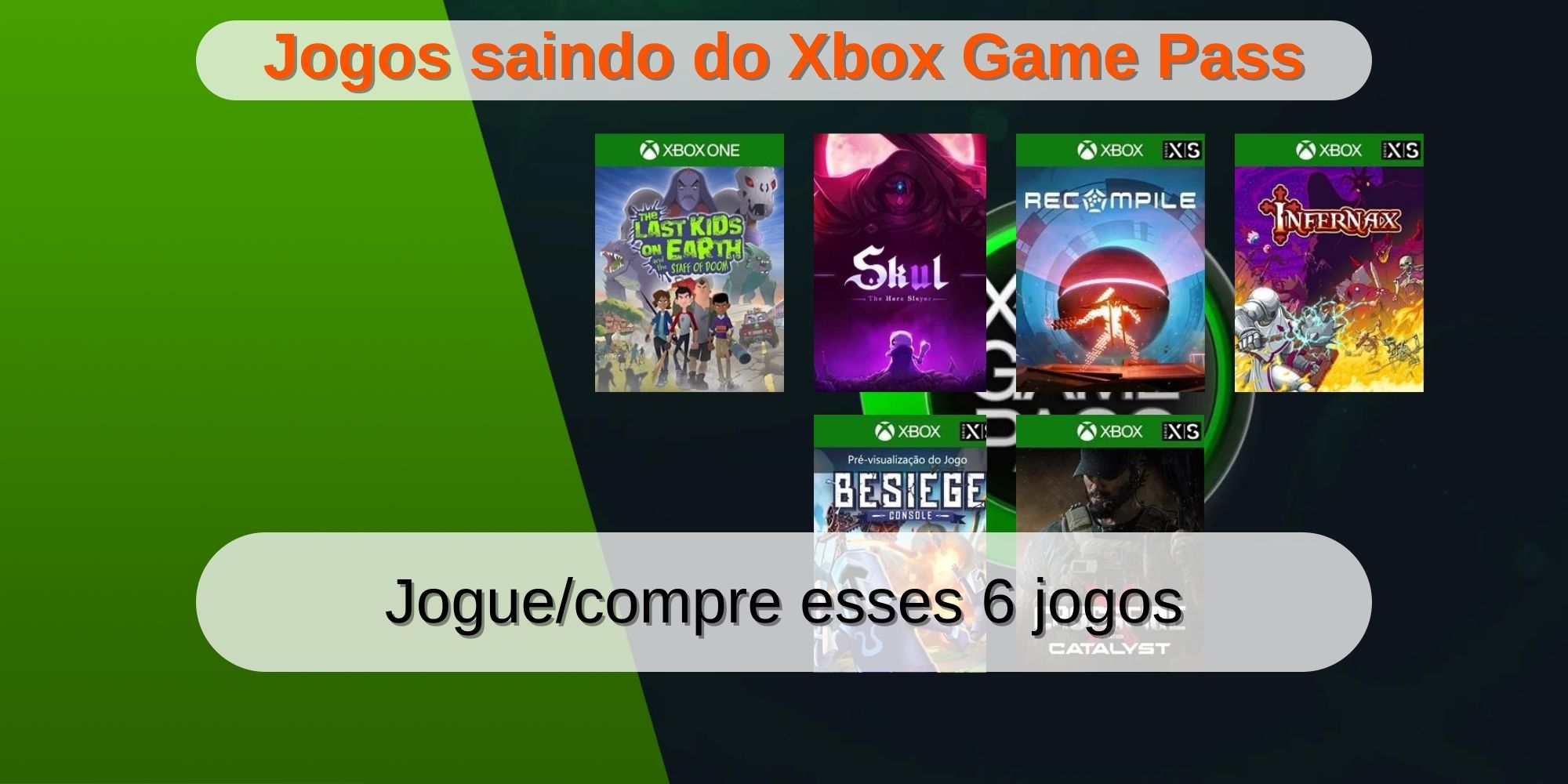 Game Pass recebe 6 novos jogos em outubro de 2023