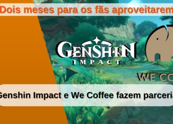 Genshin Impact Logo - Credits: miHoYo e We Coffee Logo - Credits: We Coffee