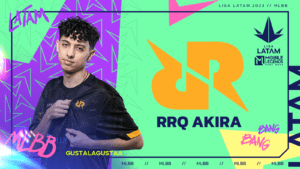 Banner de anúncio da RRQ Akira
