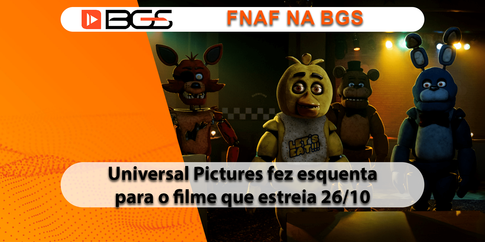 Universal Pictures levou atmosfera de Five Nights at Freddy's à Brasil Game  Show - TGN