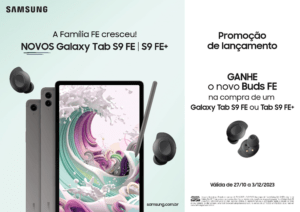 Imagem de divulgação do Galaxy Tab S9 FE