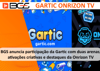 BGS anuncia participação da Gartic com duas arenas, ativações criativas e destaques da Onrizon TV